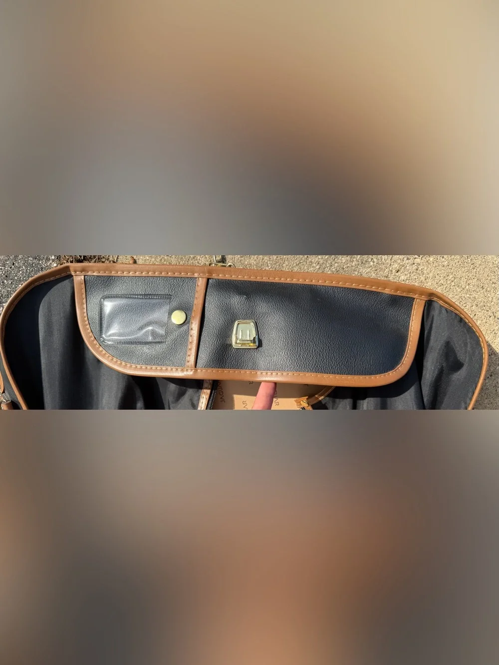 Jaguar Black and Brown Men's Travel Garment Bag